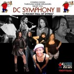 Flyer for 'DC Symphony III' provided by TMOTTGoGo.com Go-Go Divas (l to r): Karis, Kacey, Mercedes, Adia